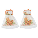 Tie Hand Towel (Pumpkin) - Set of 2