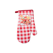 12" Oven Mitt Red Plaid Apple Pie, Oven Mitt, Holiday Decor- Set of 2
