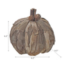 Tree Bark Pumpkin Small