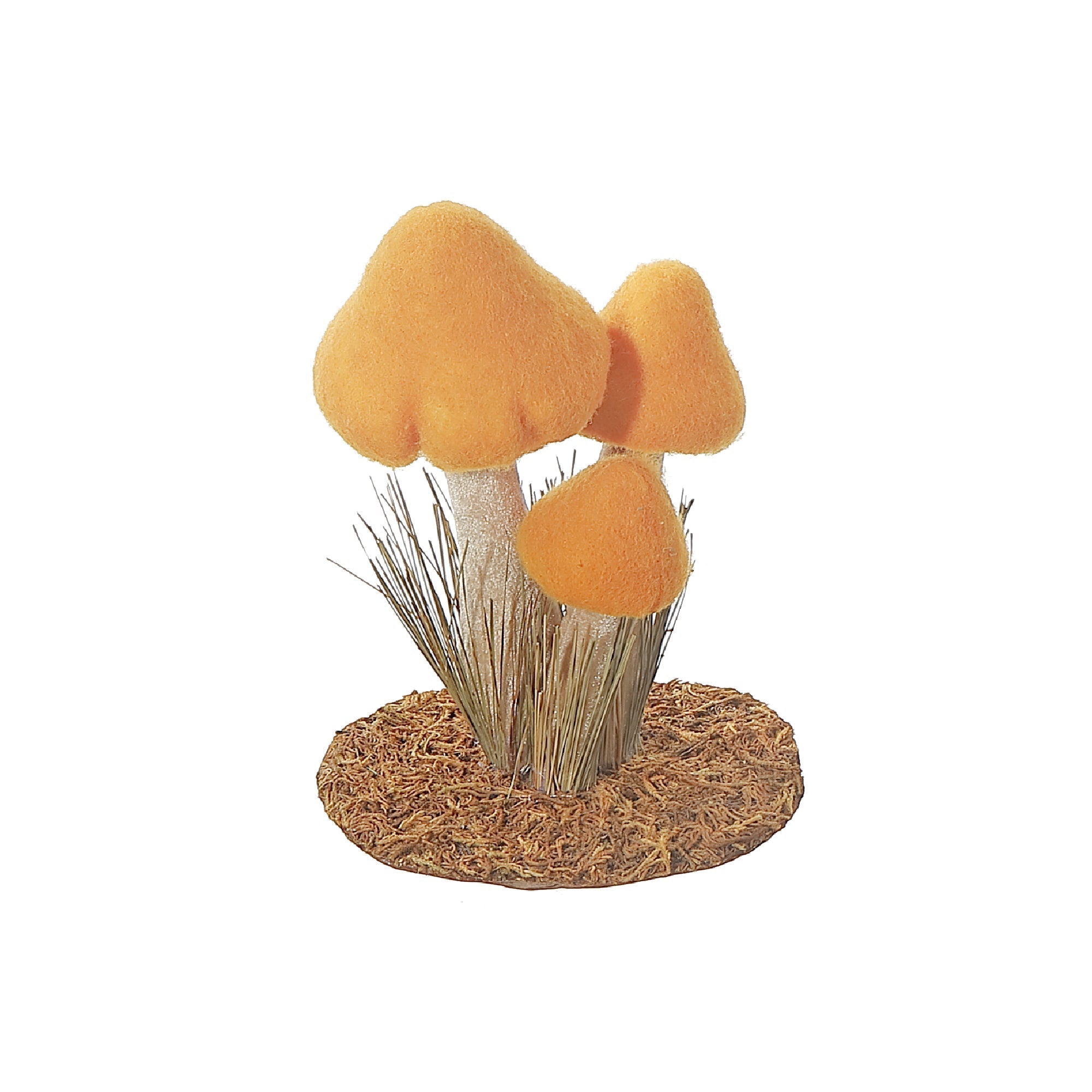 Yellow Triple Mushroom Decoration, Whimsical Mushroom Decor, Nature Inspired Tabletop Decoration