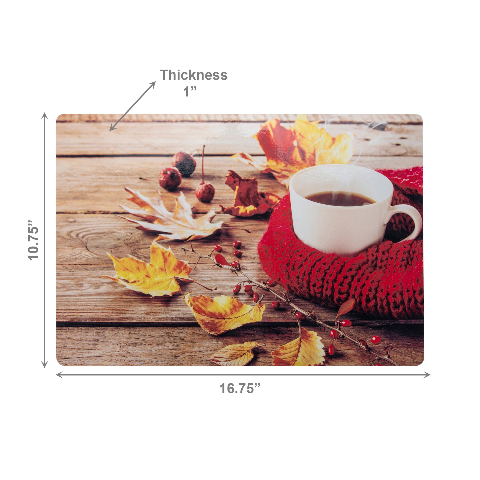 Plastic Placemat Cozy Coffee, Placemat, Holiday Decor- Set of 12
