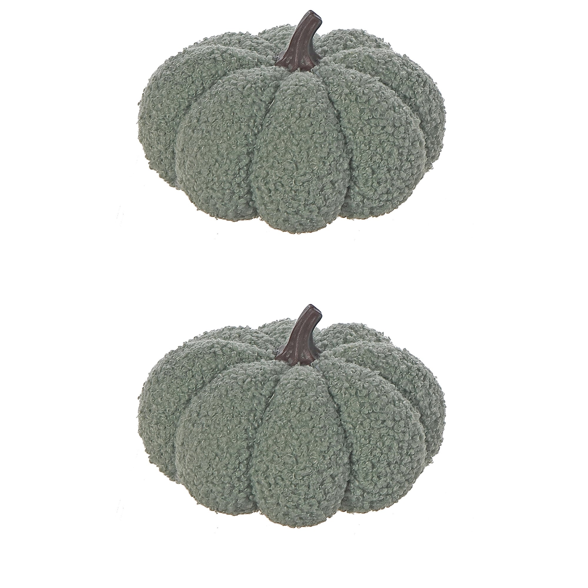 Fabric Pumpkin Set of 2 Small – Fall/Autumn Tabletop Decoration, Rustic Seasonal Accent, Thanksgiving Home Decor