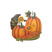 Metal Pumpkin Cornucopia Wall Decor, Fall Harvest, Wall Decor, Holiday Decor