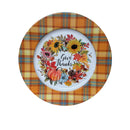 Printed Metal Charger Plate (Pumpkin Wreath With Border) (13") - Set of 6