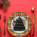 Printed Metal Charger Plate (Pumpkin Wreath With Border) (13") - Set of 6