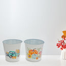 6" Round Planter (Pumpkin Patch, Green Truck) (Asstd) - Set of 2