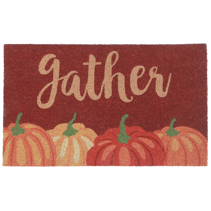 Coir Door Mat (Pumpkins - Gather)
