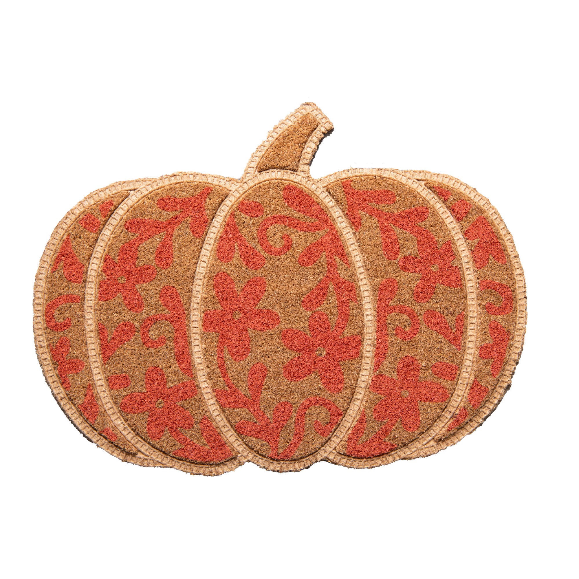 Shape Coir Door Mat Pumpkin, Fall Harvest, Door Mat, Holiday Decor