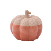 Ceramic Orange and White Pumpkin Decor, Fall Harvest, Holiday Decor