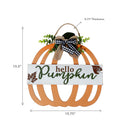Wooden Cut Out Pumpkin Hanger (Hello Pumpkin)