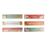 Rectangular Wood Block Harvest Assorted, Fall Harvest, Tabletop Block, Holiday Decor- Set of 6