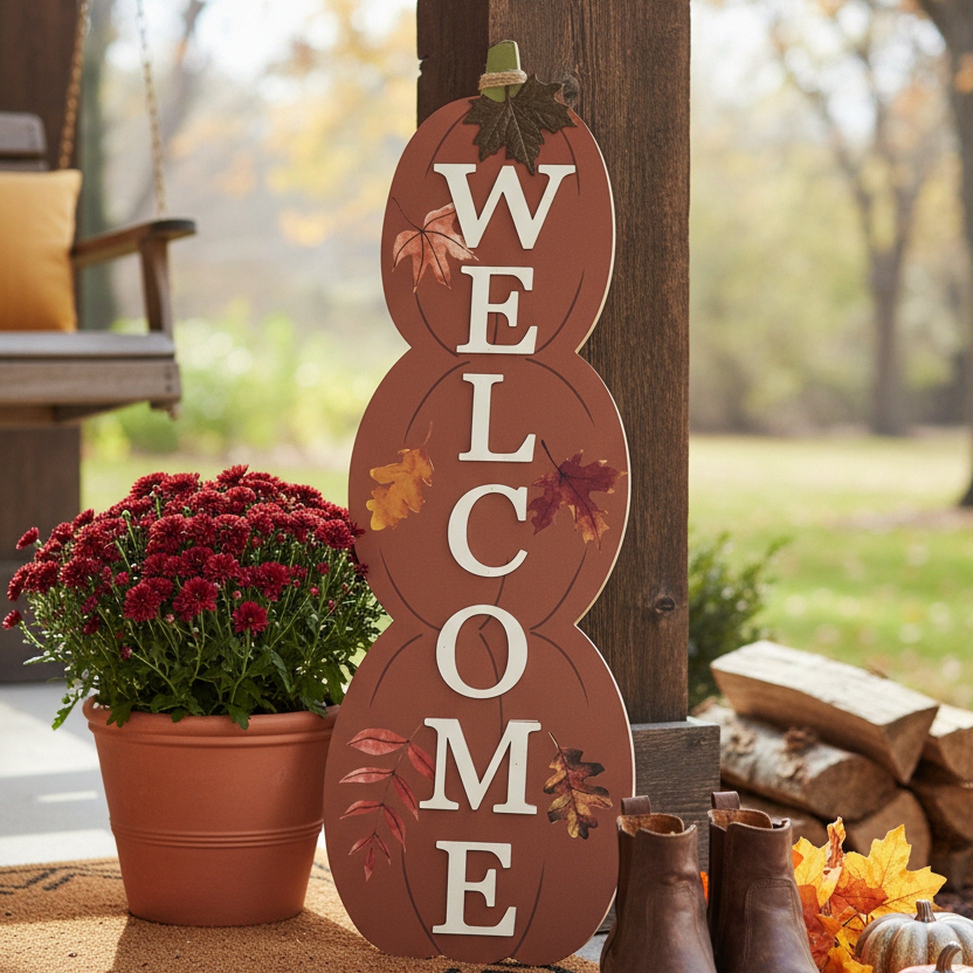 MDF Porch Sign Welcome, Wall Decor, Holiday Decor
