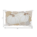 Cotton Embroidered Cushion (Pumpkin Patch) - Set of 2