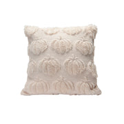 Polyester Fleece Embroidered Cushion Pumpkins 18" X 18", Throw Pillow, Holiday Decor- Set of 2