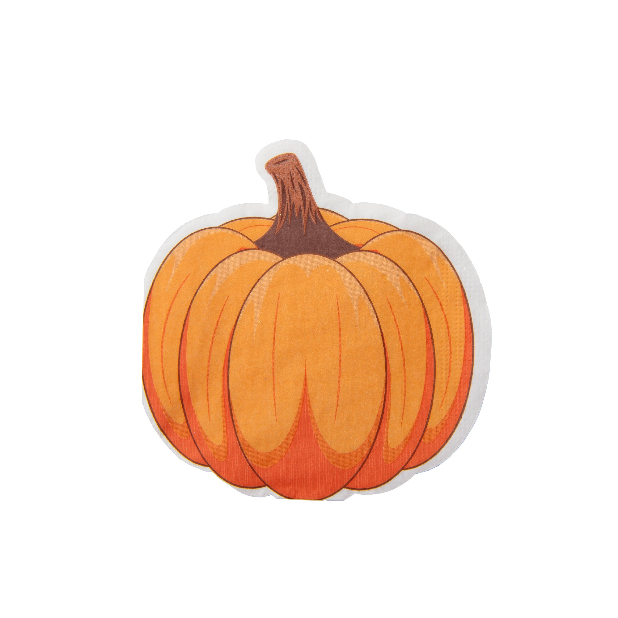 12 Pack 3 Ply Shaped Napkin Pumpkin, Fall Harvest, Paper Napkins, Holiday Decor- Set of 6