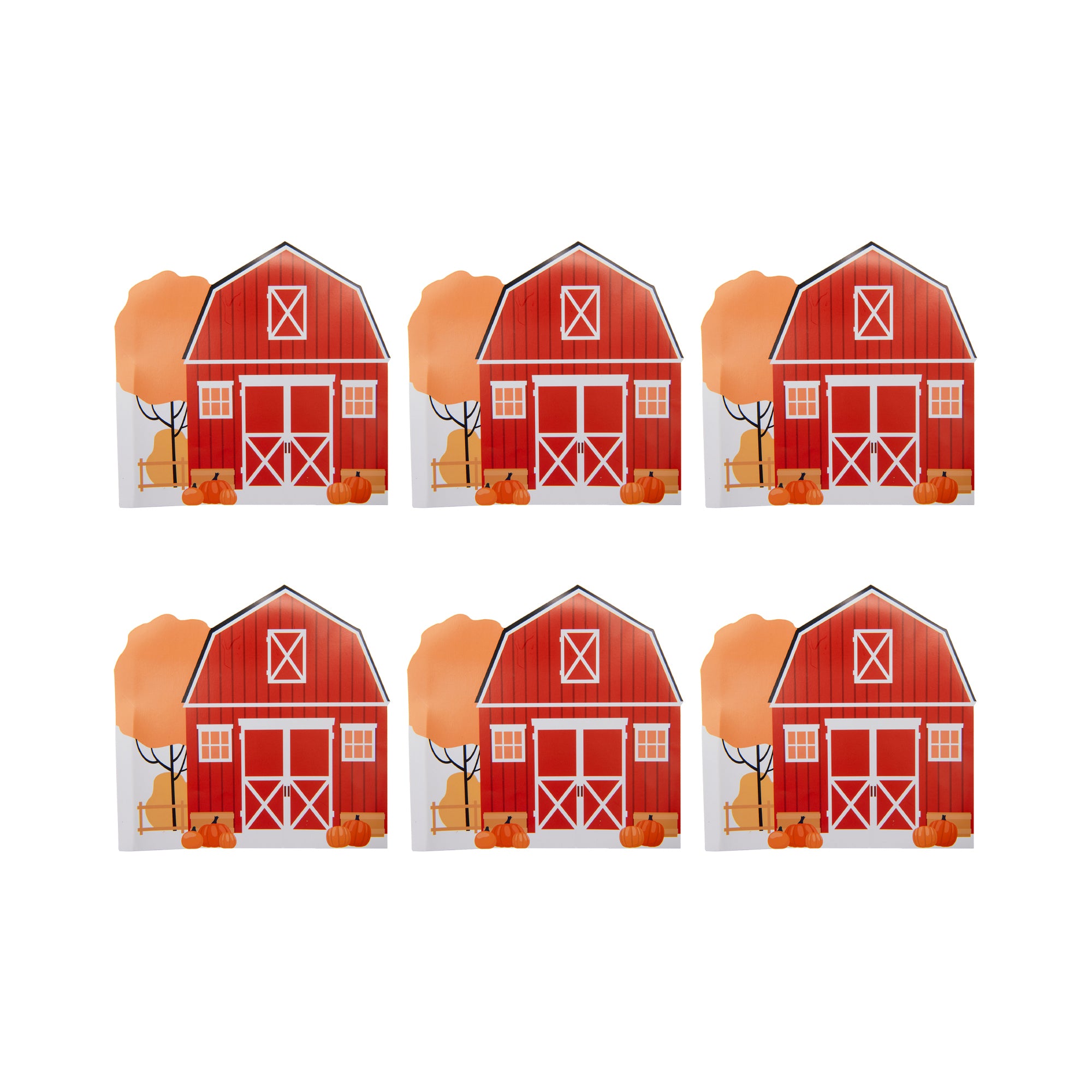 12 Pack 3 Ply Shaped Napkin Pumpkin Barn, Fall Harvest, Paper Napkins, Holiday Decor- Set of 6