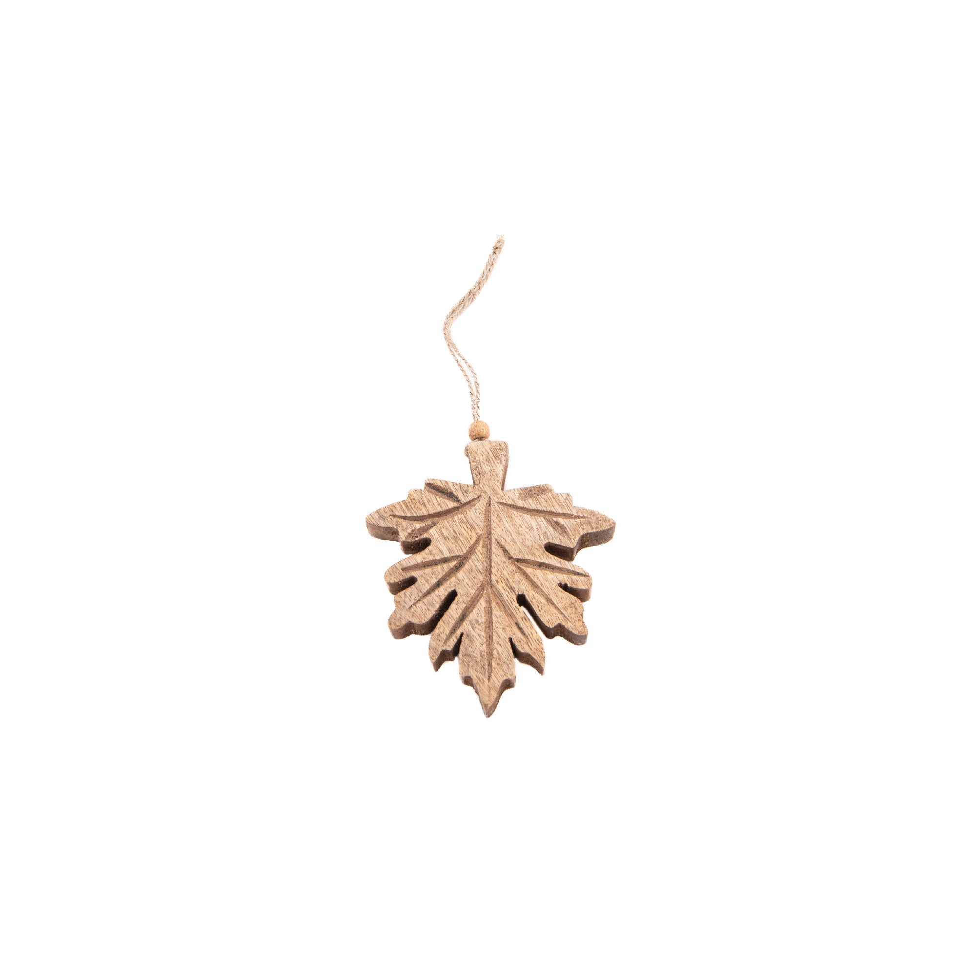 Wooden Hanging Decor Maple Leaf Small, Fall Harvest, Holiday Decor- Set of 6