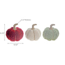 Boucle Pumpkin Décor (Asstd) - Set of 3