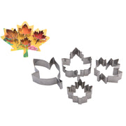 4 Piece Cookie Cutter Fall Leaves, Fall Harvest, Baking Set, Holiday Decor- Set of 2