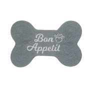 Braided Cotton Bone Shape Pet Mat Bon Appetit Pet Feeding Mat