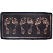 Footprints Rubber Boot Tray, Mudroom Organizer