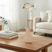 Gold Metal Allium Flower Décor on Dome Base