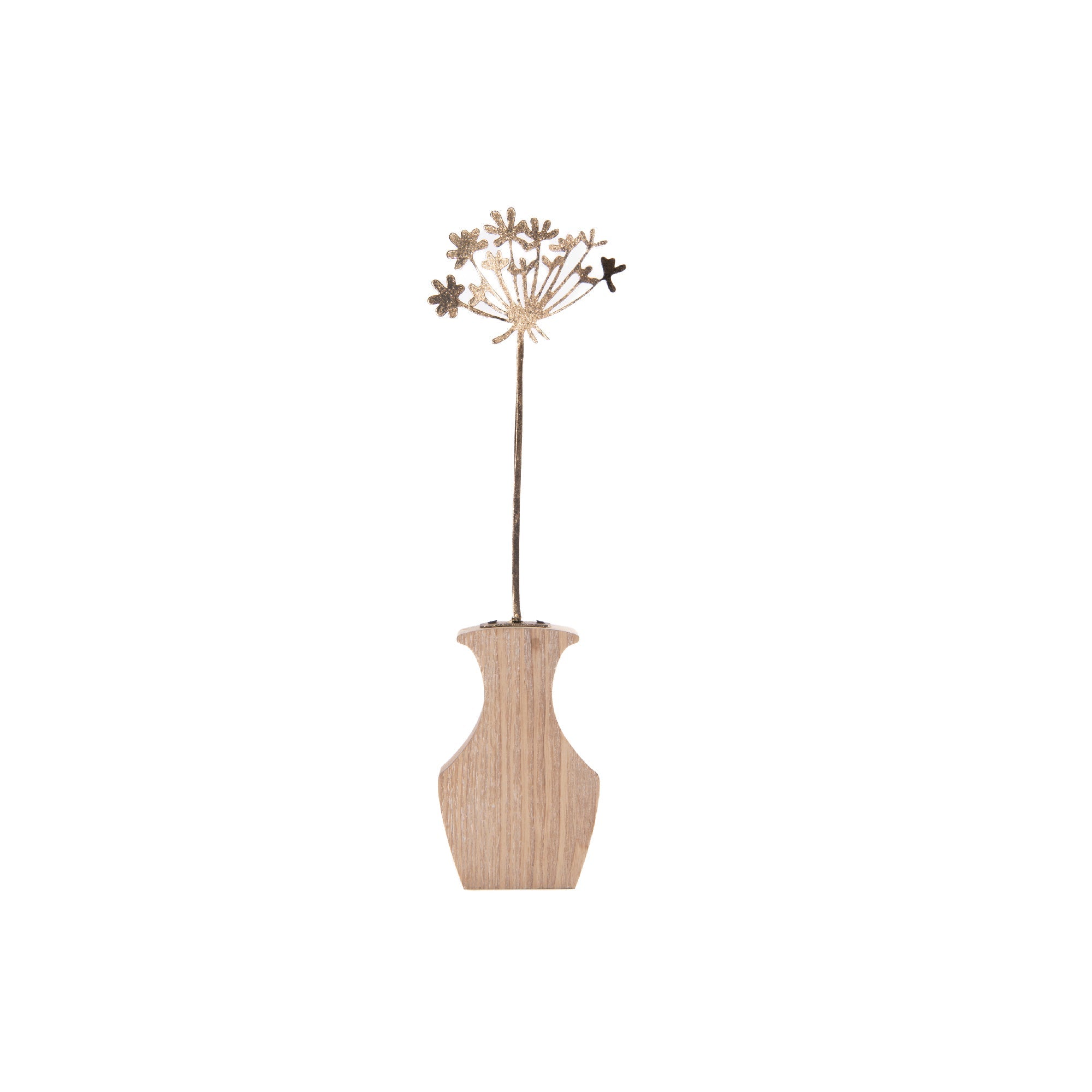 Gold Metal Allium Flower Décor on Dome Base