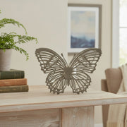Sage Metal Butterfly Candle Holder
