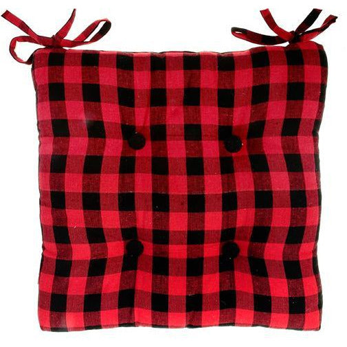 Buffalo Print Chair Pad – 18x18 Inch, Set of 2