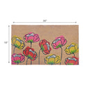 Coir Door Mat Spring Flowers