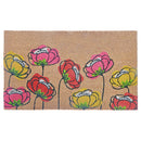 Coir Door Mat Spring Flowers
