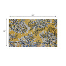 Coir Door Mat Floral Yellow Pattern