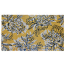 Coir Door Mat Floral Yellow Pattern