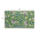 Coir Door Mat Floral Green Pattern
