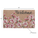 Coir Door Mat Magnolia Blossom Welcome 18 X 30