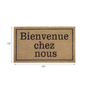 Coir Door Mat Bienvenue Chez Nous