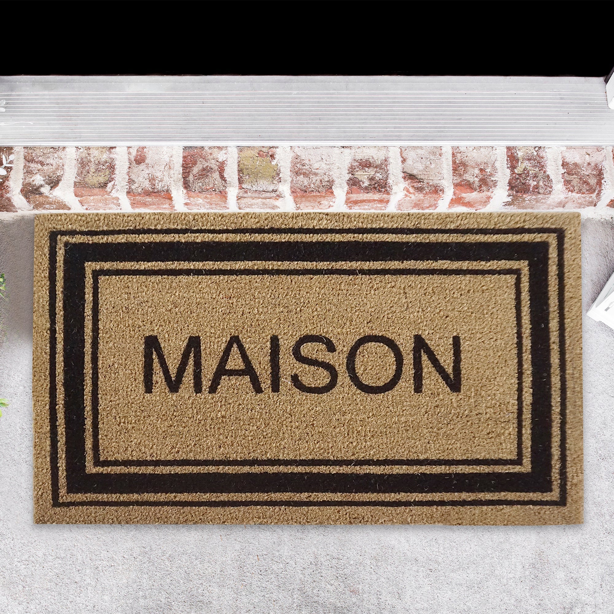 Coir Door Mat Durable Natural Fiber Welcome Mat For Entryway Porch And Home Decor, Heavy Duty Coir Door Mat, Natural Fiber Welcome Rug, Outdoor Entryway Mat, Durable Porch Decor