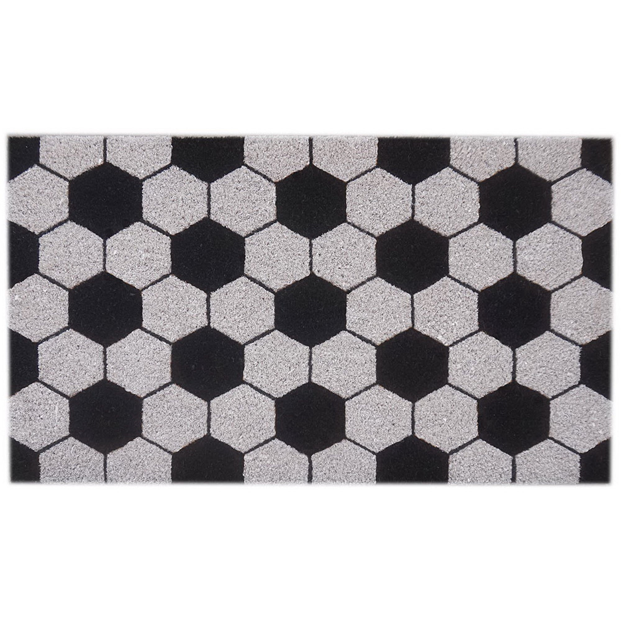 Coir Door Mat with Soccer Print