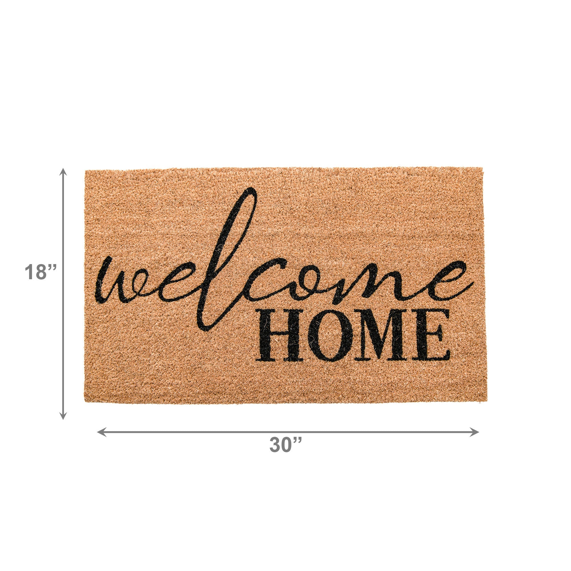 Coir Door Mat Classic "Welcome Home" Design
