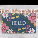Coir Door Mat Floral Hello 18 X 30