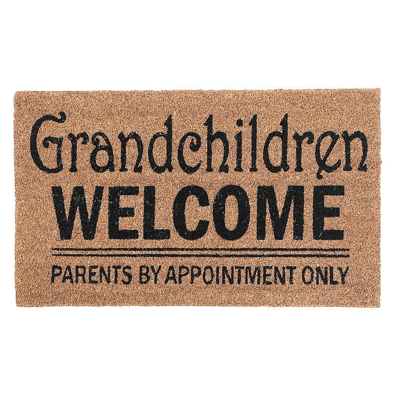 Coir Door Mat "Grandchildren Welcome, Parents By Appointment"
