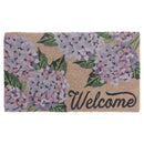 Coir Door Mat Hyrangea Welcome 18 X 30
