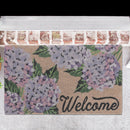 Coir Door Mat Hyrangea Welcome 18 X 30