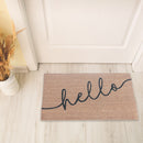 Coir Door Mat Hello