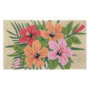 Coir Door Mat Hibiscus 18 X 30