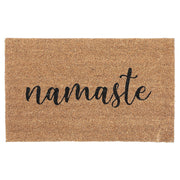 Coir Door Mat Namaste Design Welcome Mat