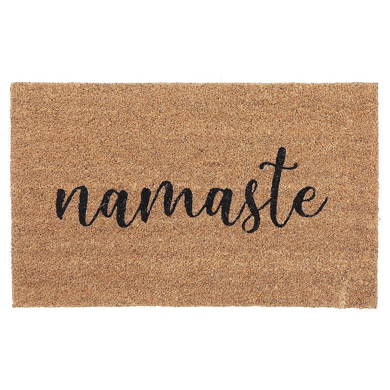 Coir Door Mat Namaste Design Welcome Mat