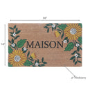 Coir Door Mat Sunflower Maison 18 X 30