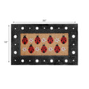 Rubber & Coir Mat Lady Bugs & Flowers