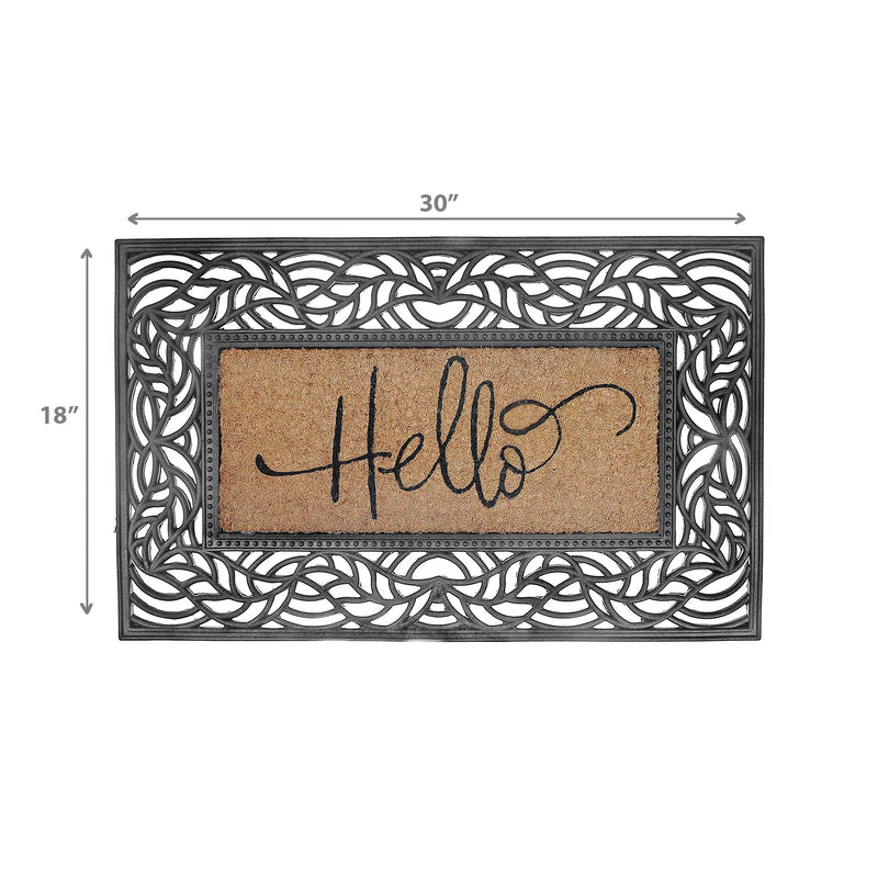 Rubber & Coir Mat Hello
